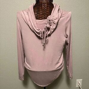 Soft surroundings lindy tunic pullover sweater M w/ thumb holes asymmetrical